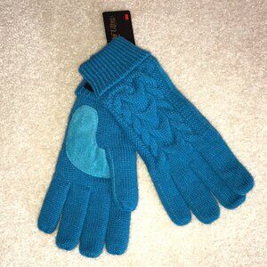 Isotoner Thinsulate Mittens — Bright Teal — One Size — NWT